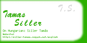 tamas siller business card